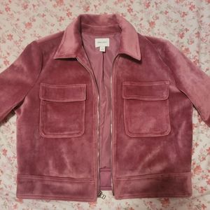 Nine West cropped velvet jacket